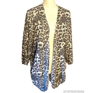 7th Ray Leopard Print Cardigan